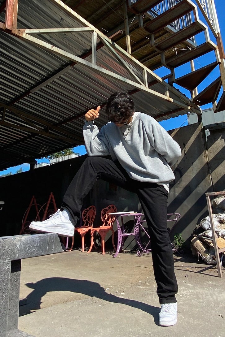 Official Sırt Baskılı Oversize Sweatshirt