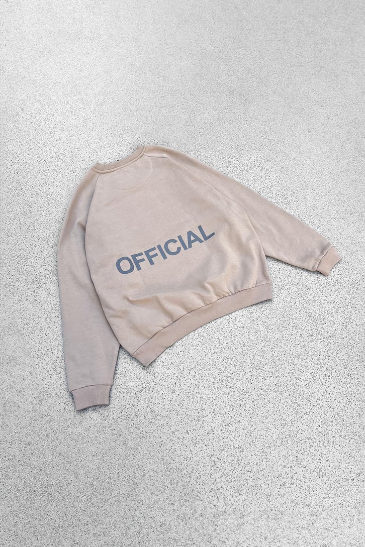 Official Sırt Baskılı Oversize Sweatshirt