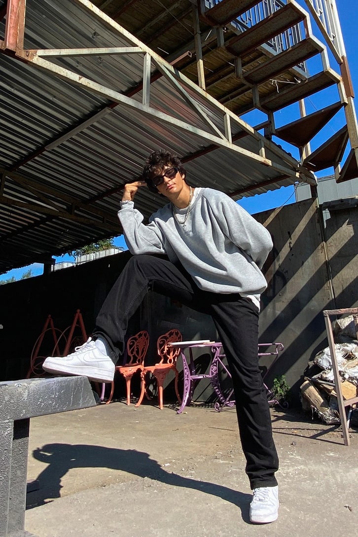 Official Sırt Baskılı Oversize Sweatshirt