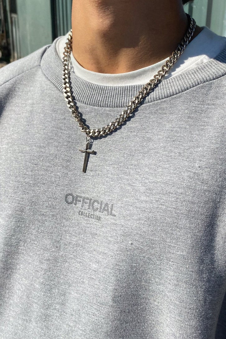 Official Sırt Baskılı Oversize Sweatshirt