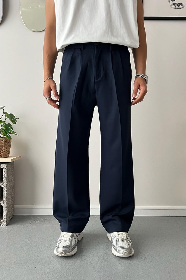 Old Money Extra Rahat Baggy Fit Kumaş Pantolon