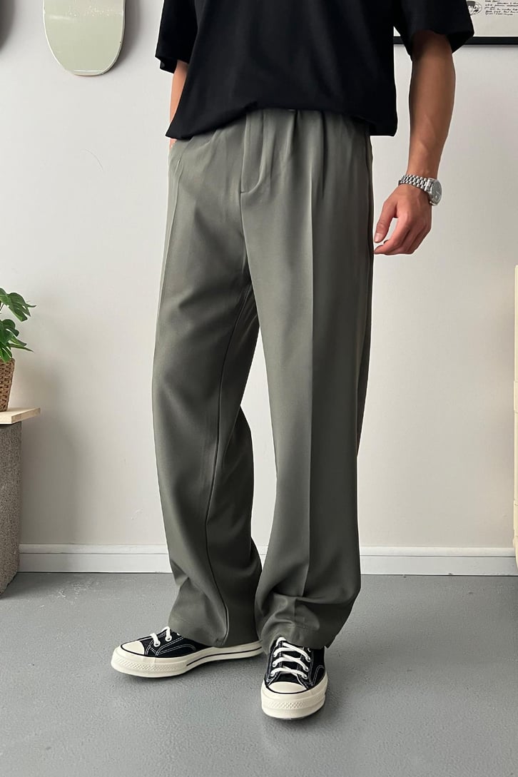 Old Money Extra Rahat Baggy Fit Kumaş Pantolon