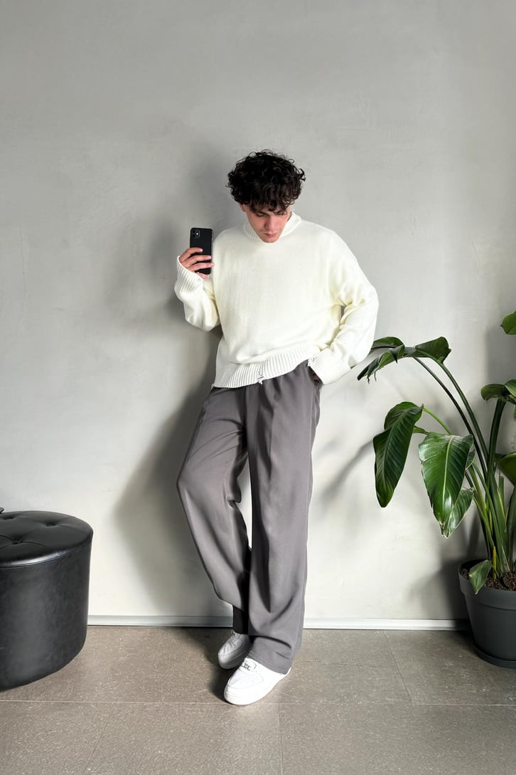 Old Money Extra Rahat Baggy Fit Kumaş Pantolon