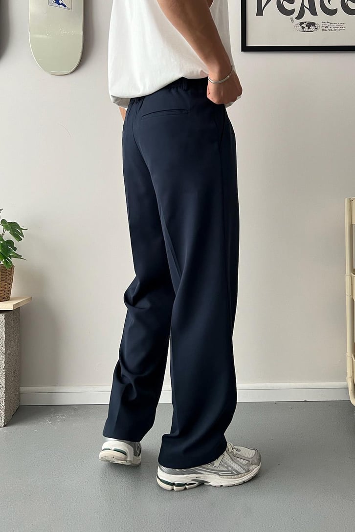 Old Money Extra Rahat Baggy Fit Kumaş Pantolon
