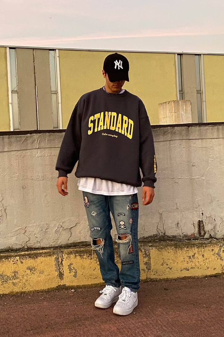 Old School Patchwork Premium Denim