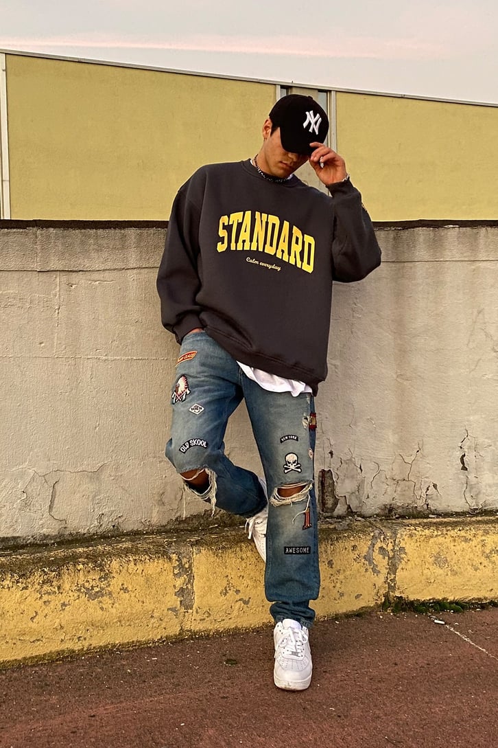 Old School Patchwork Premium Denim