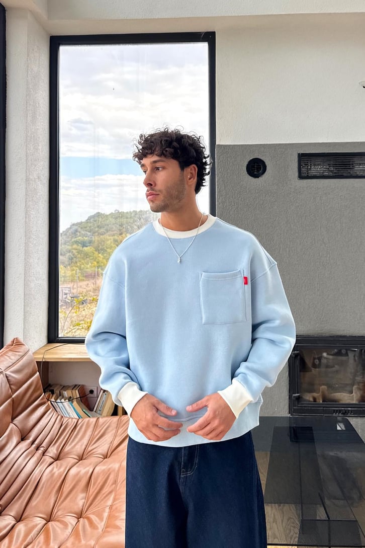 Ön Cep Detay Sweatshirt