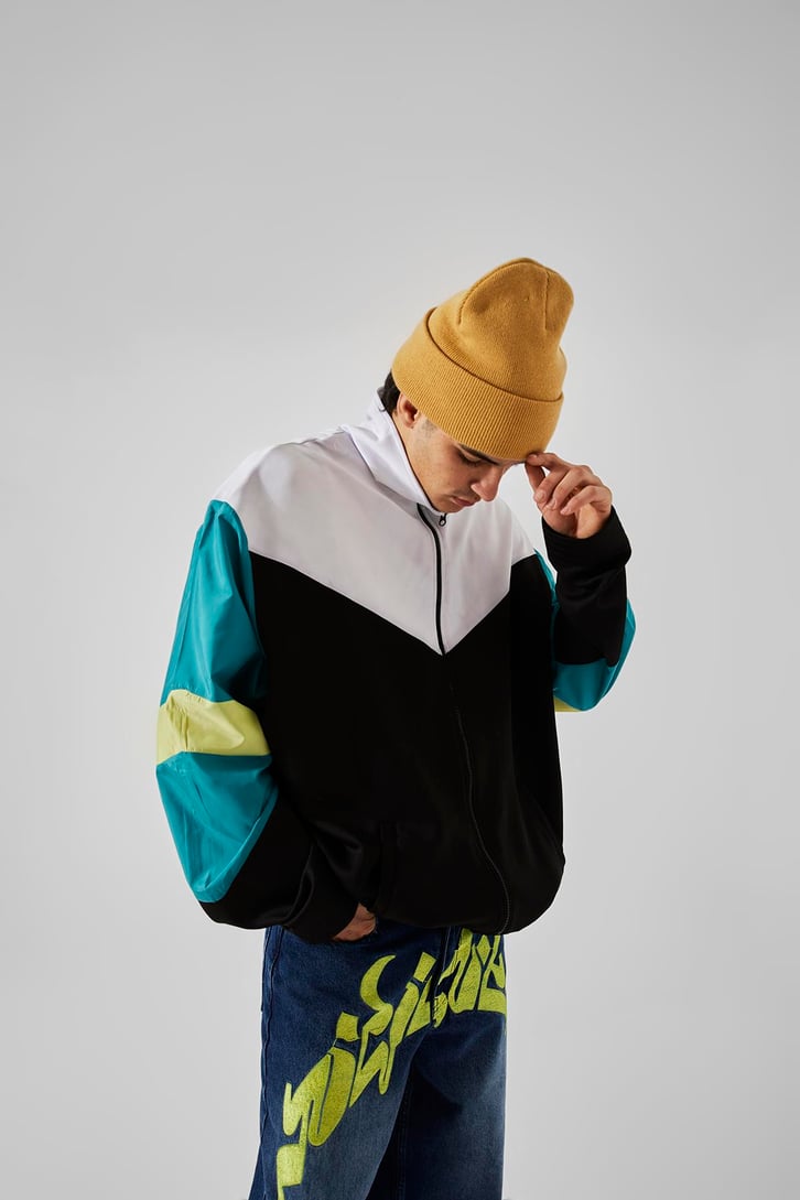 Ön Dikiş Detaylı Koyu Mavi Baggy Jean