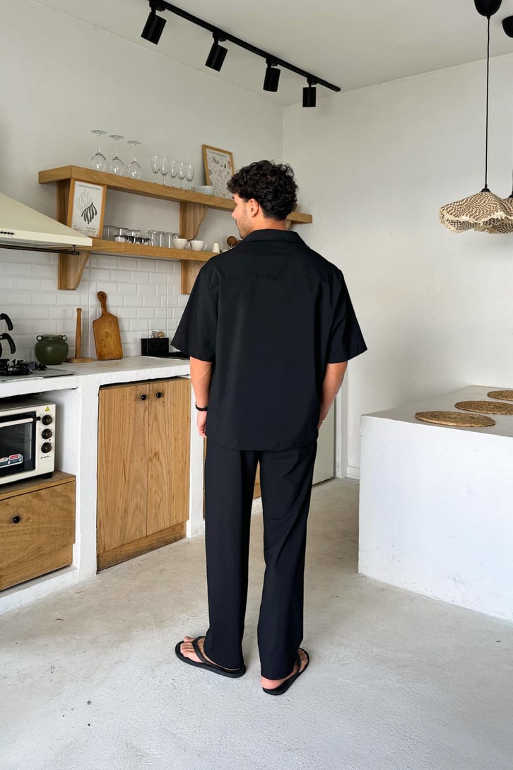 Ön Dikiş Detaylı Kumaş Takım
