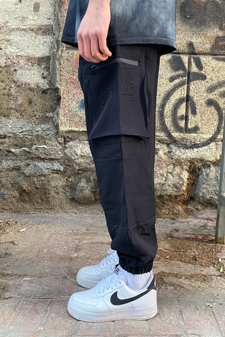 OR-Studio Siyah Oversize Jogger Pant