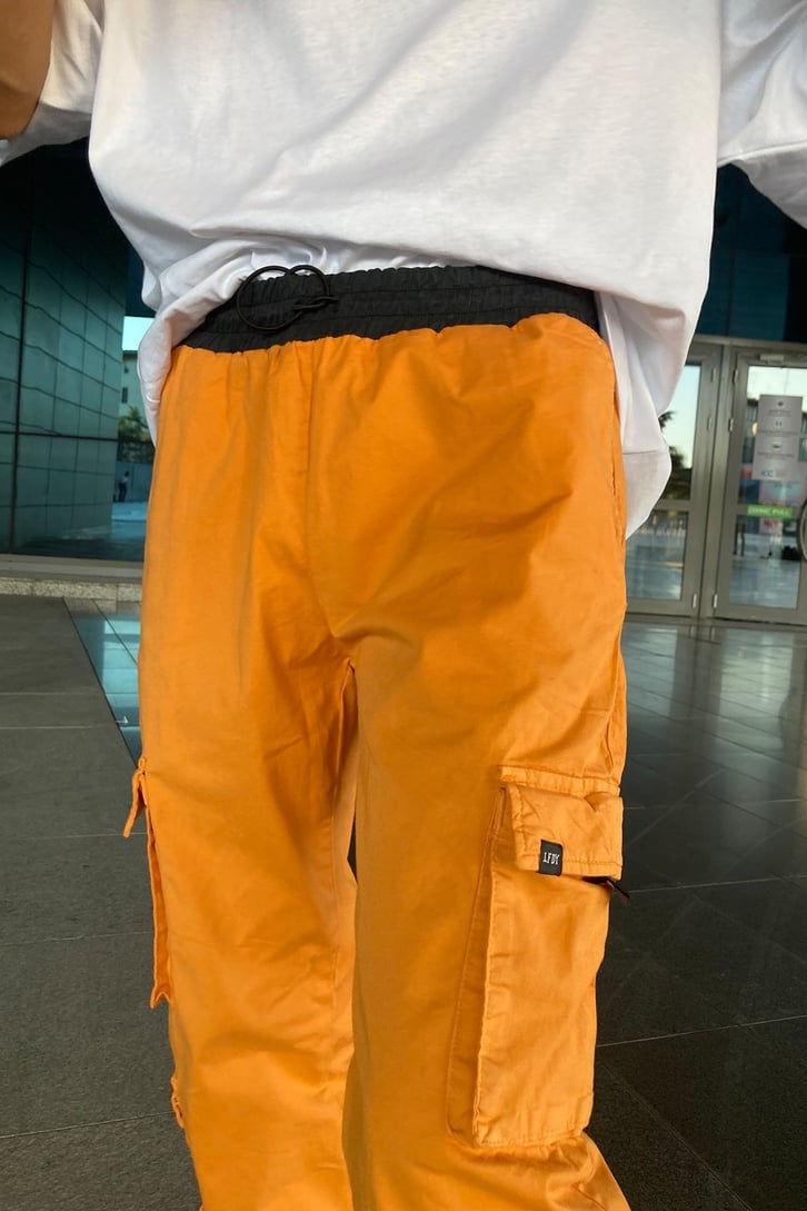 Orange Pocket Premium Cargo Pants