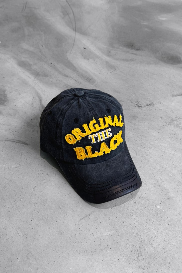 Original Black Nakışlı Şapka