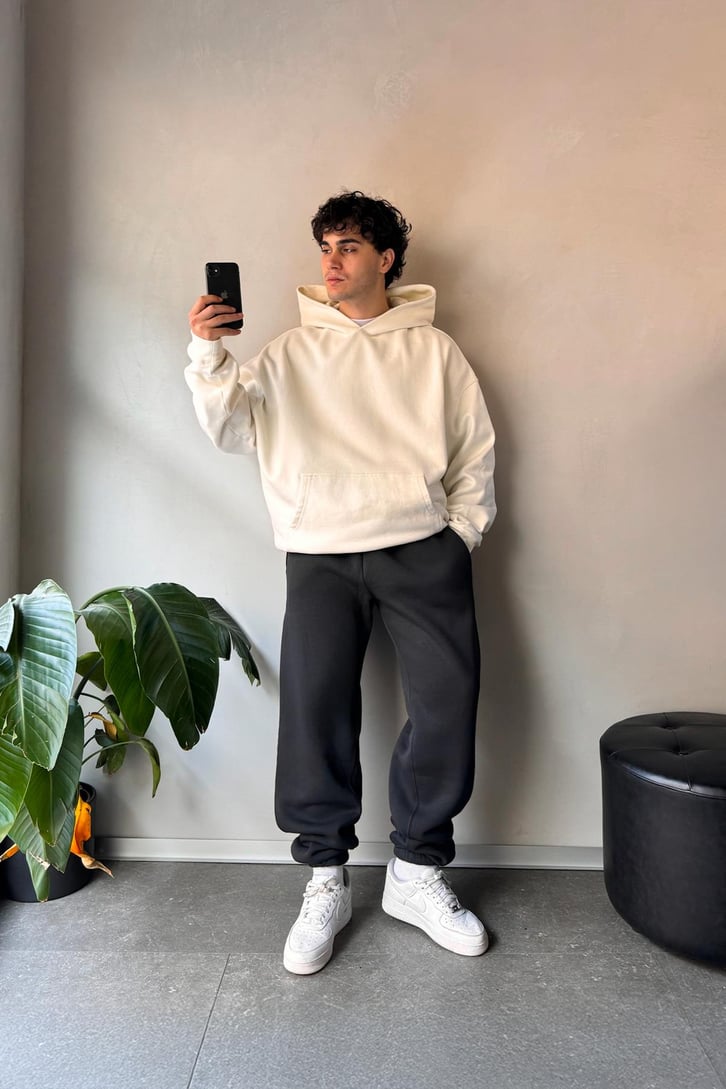 Oversize Antrasit Jogger Eşofman Altı