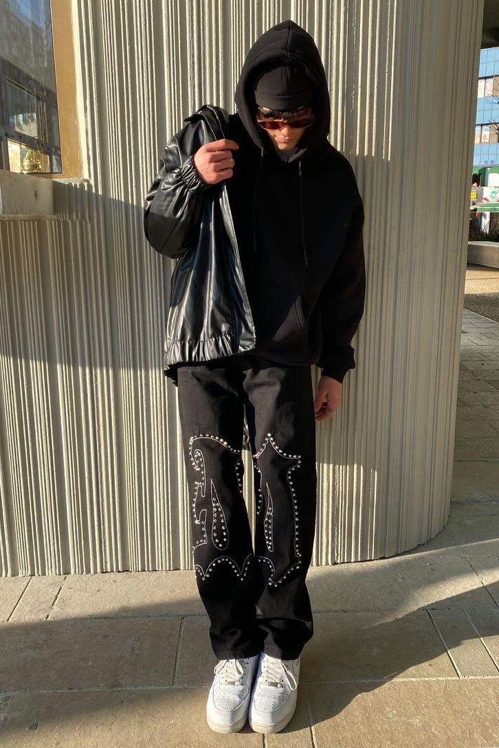 Oversize Bomber Premium Leather Jacket