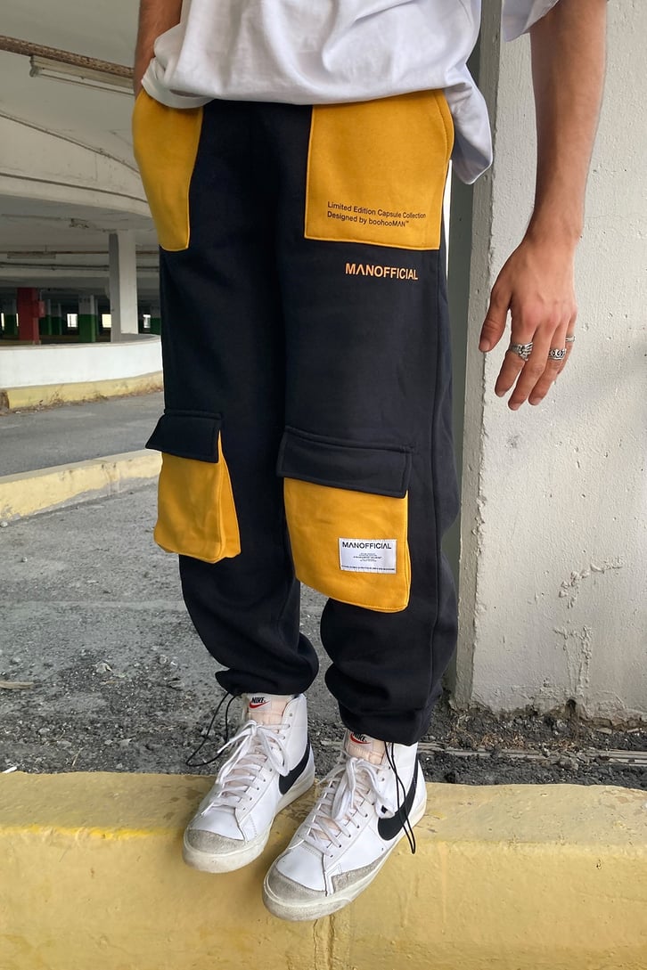 OVERSIZE CEPLİ SWEATPANTS