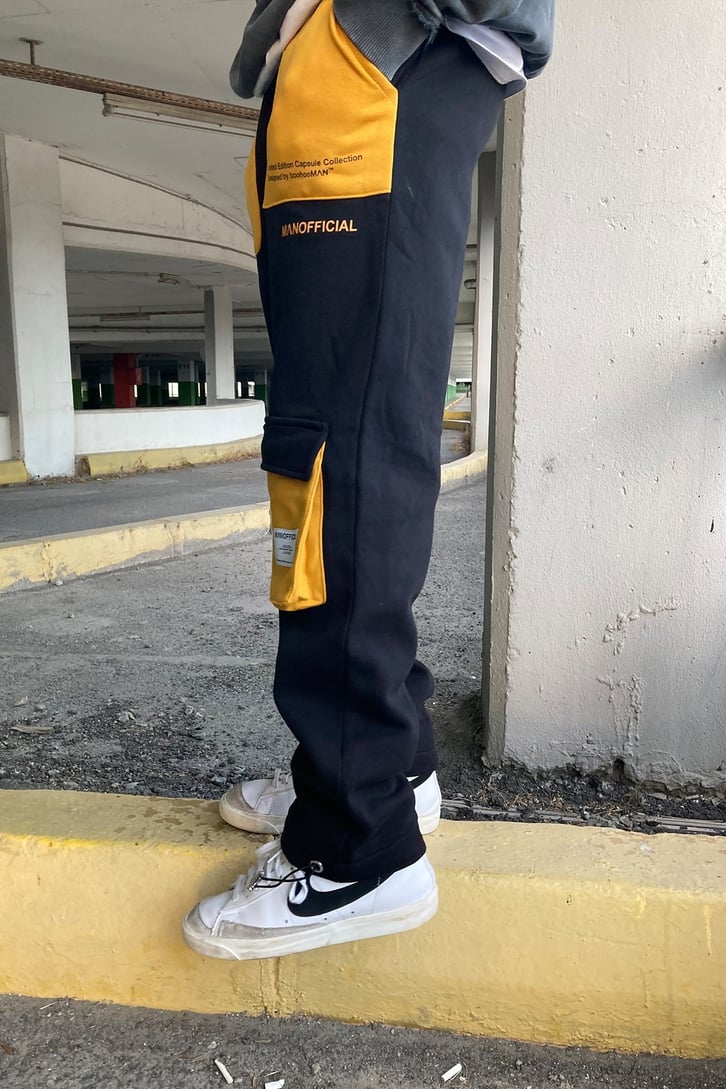 OVERSIZE CEPLİ SWEATPANTS