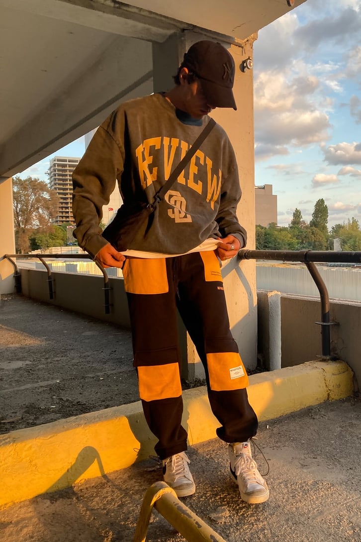 OVERSIZE CEPLİ SWEATPANTS