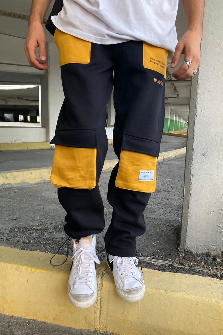 OVERSIZE CEPLİ SWEATPANTS