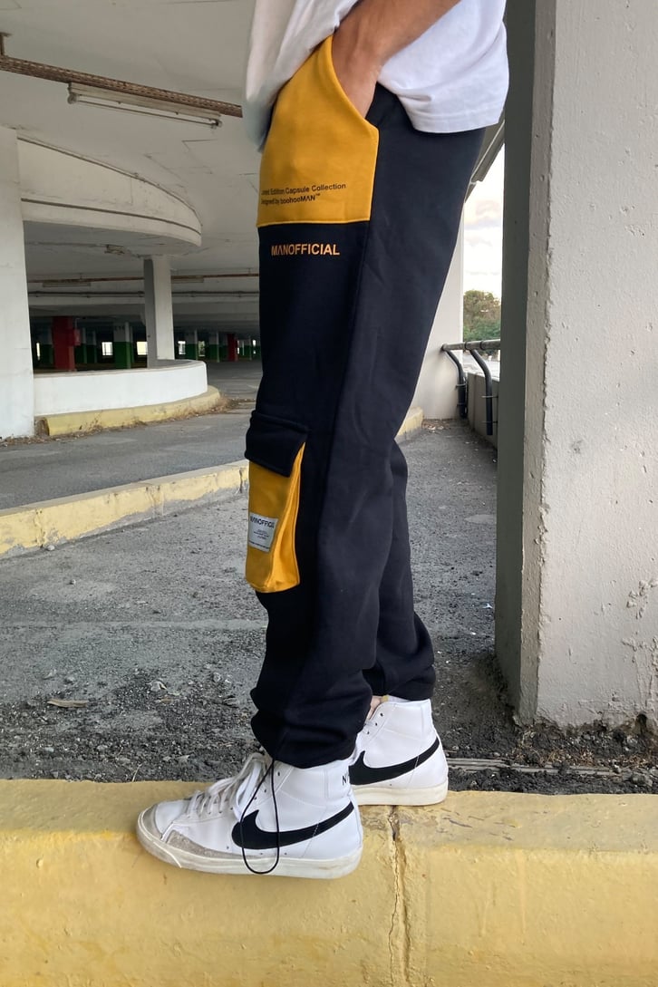 OVERSIZE CEPLİ SWEATPANTS