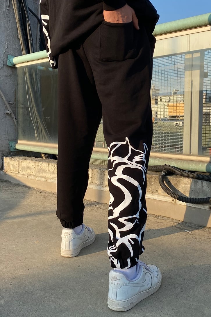 OVERSIZE DALGA BASKILI ESOFMAN TAKIMI