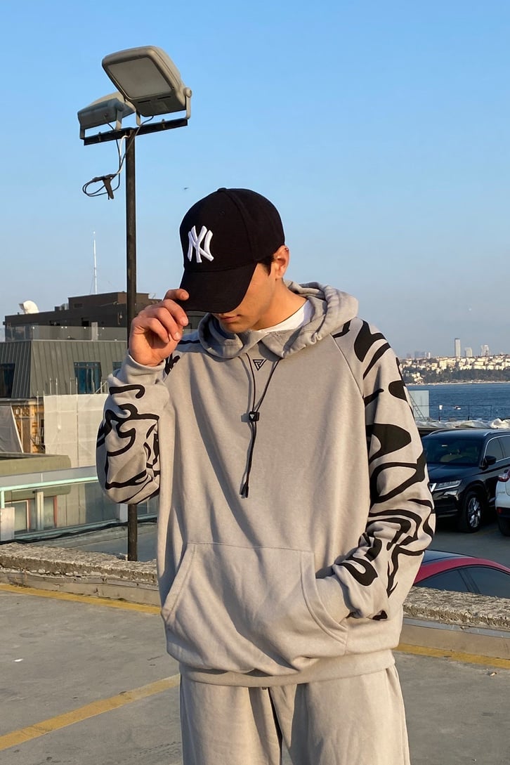 OVERSIZE DALGA BASKILI ESOFMAN TAKIMI