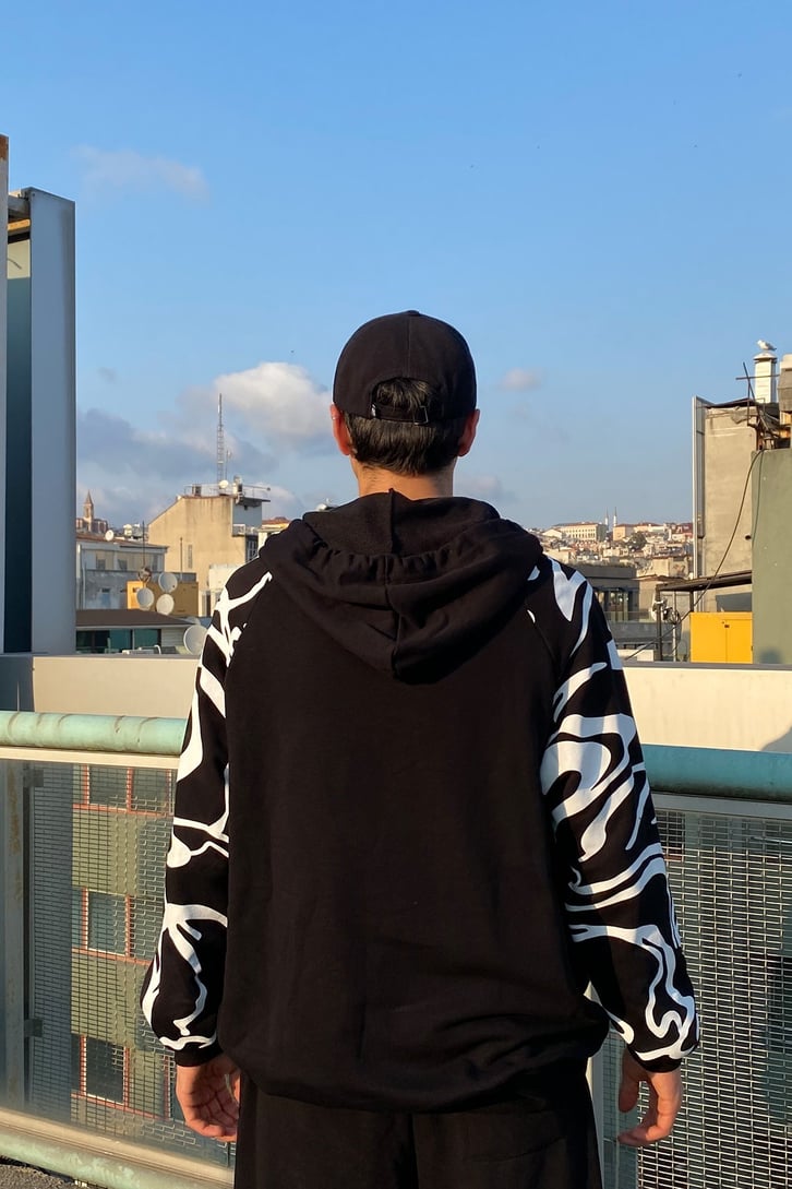 OVERSIZE DALGA BASKILI ESOFMAN TAKIMI