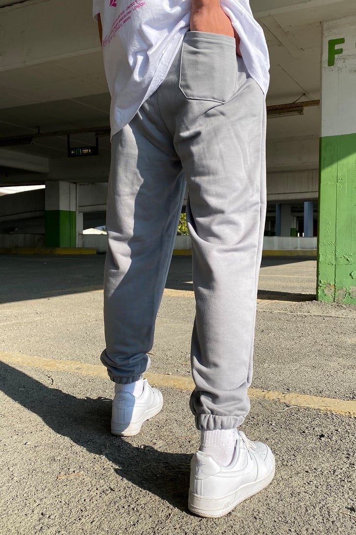 Oversize Dark Gray Premium Basic Sweatpant