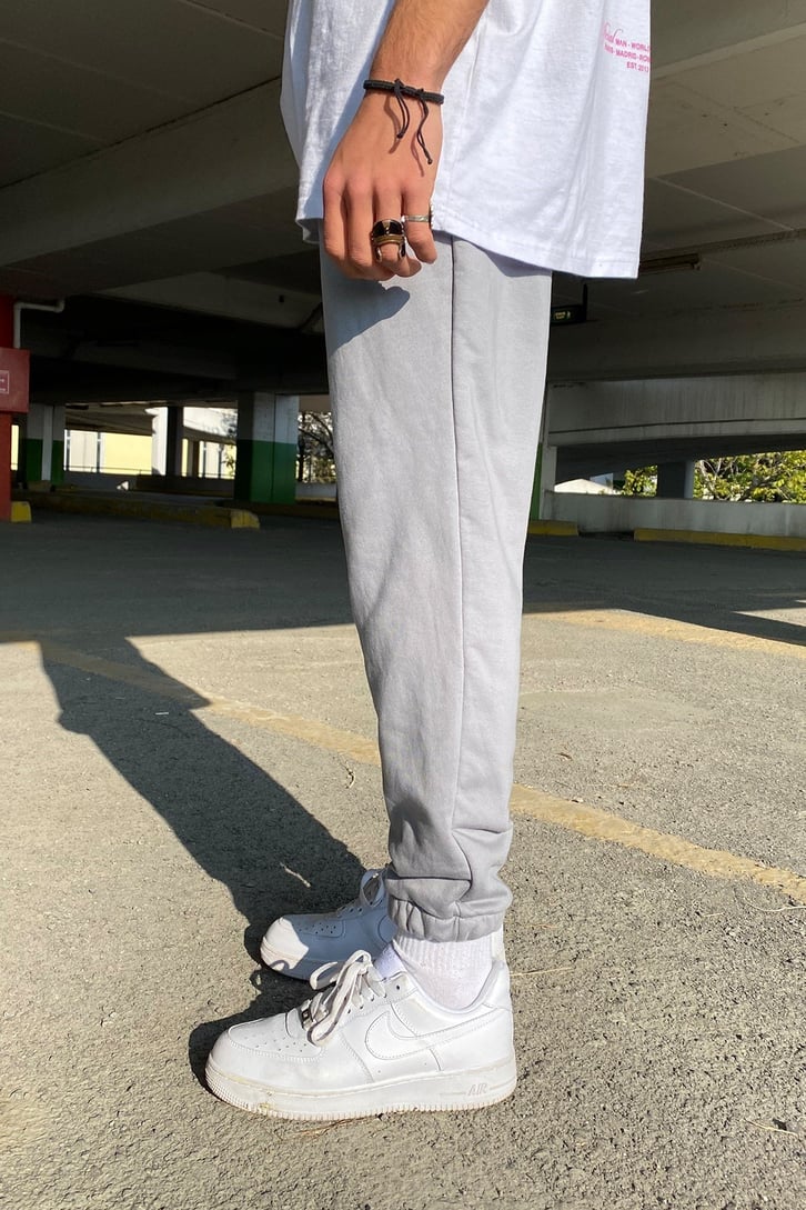 Oversize Dark Gray Premium Basic Sweatpant