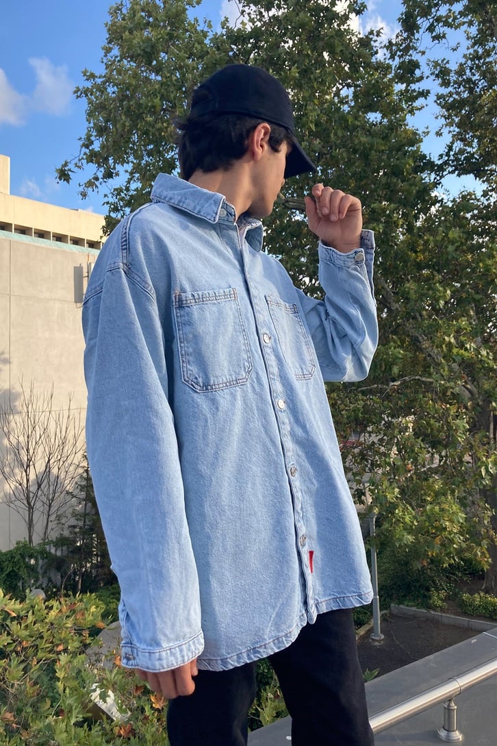 OVERSIZE DENIM JACKET SHIRT