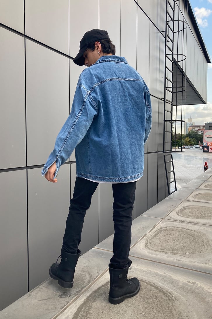 OVERSIZE DENIM JACKET SHIRT