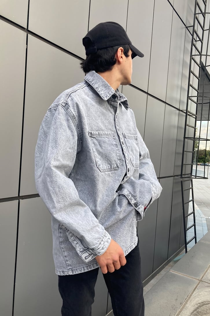 OVERSIZE DENIM JACKET SHIRT