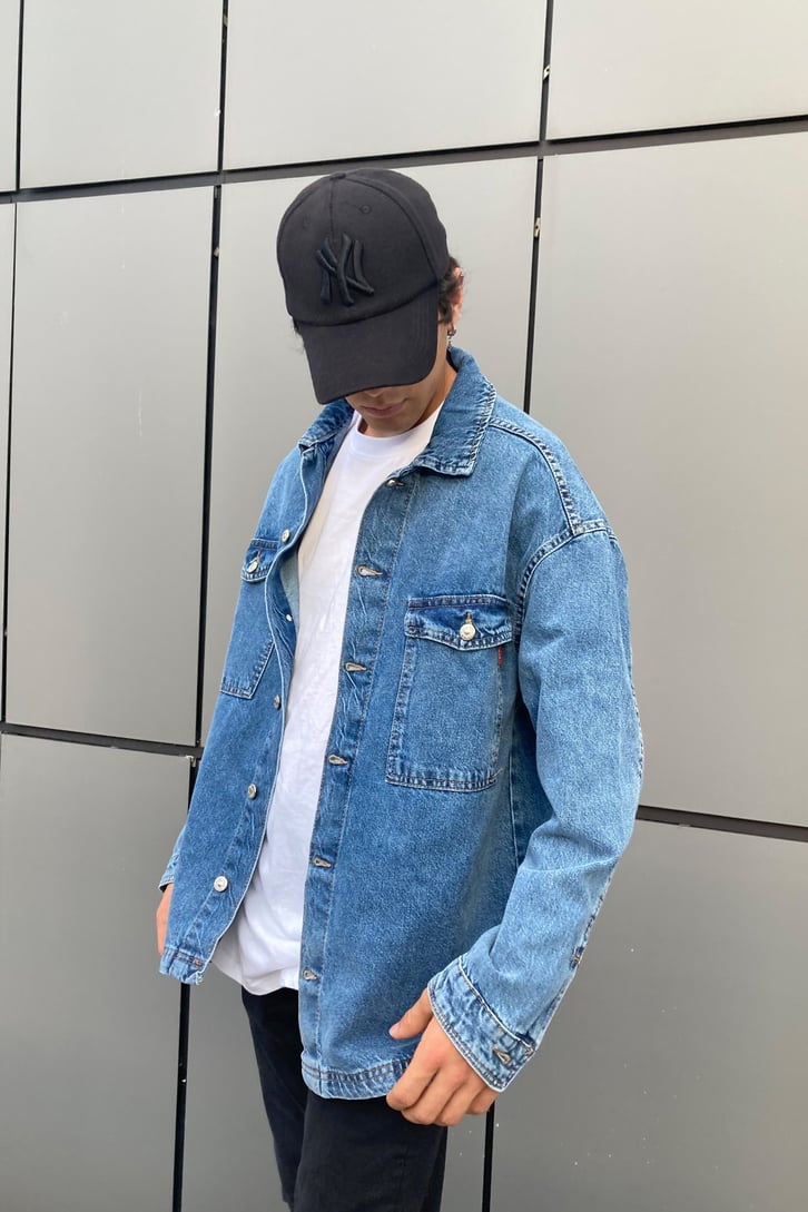 OVERSIZE DENIM JACKET SHIRT