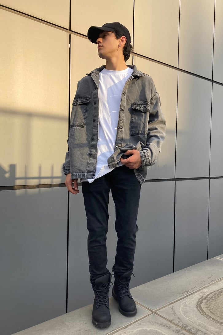 OVERSIZE DENIM JACKET SHIRT