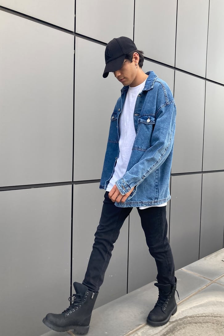 OVERSIZE DENIM JACKET SHIRT