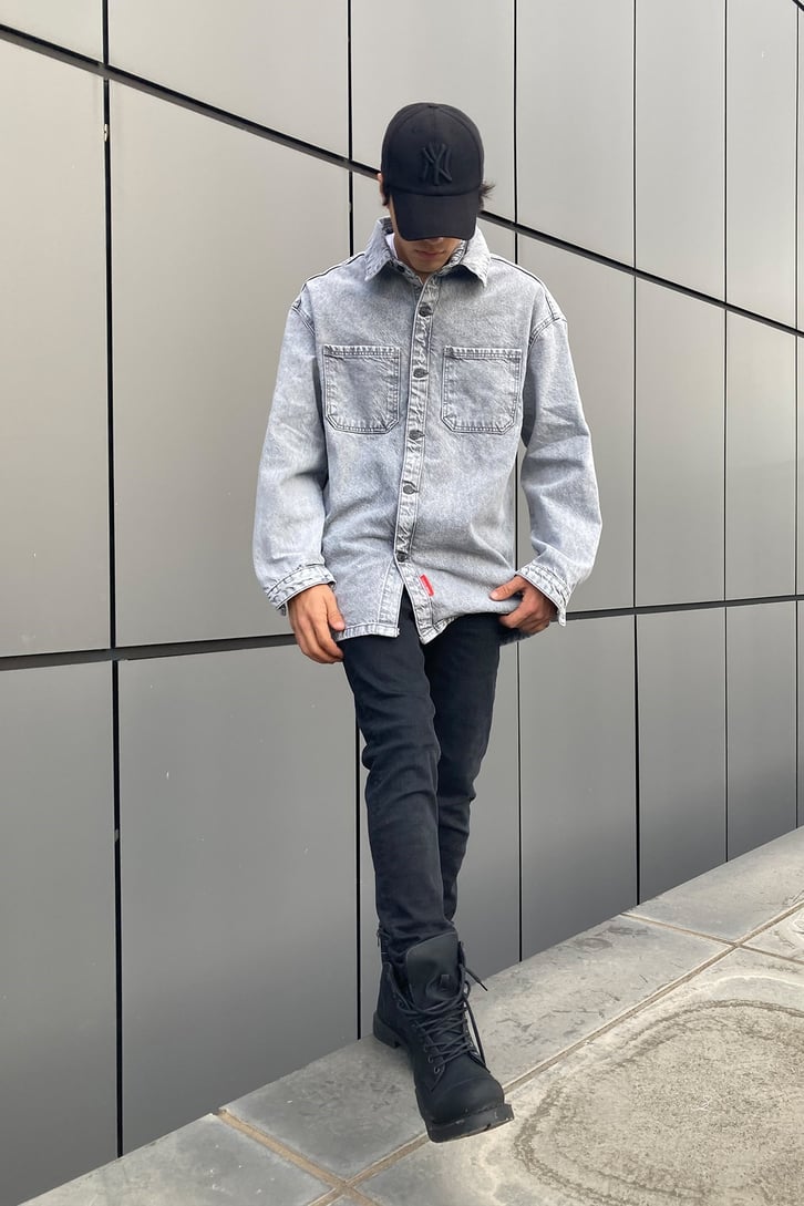 OVERSIZE DENIM JACKET SHIRT