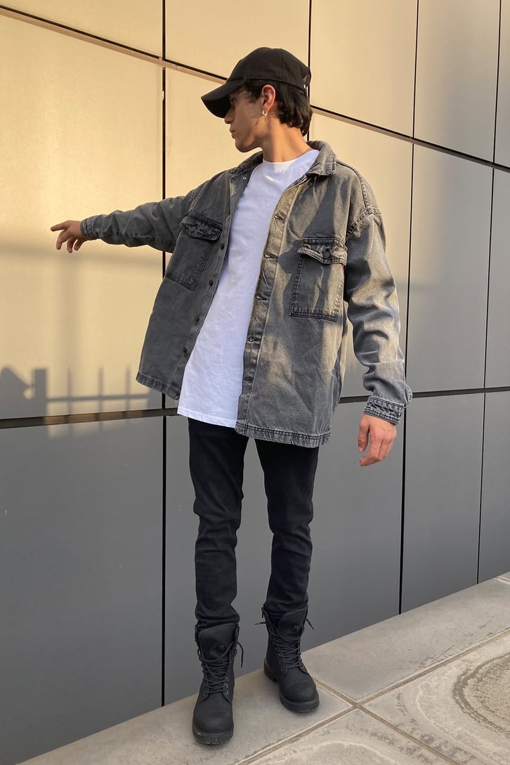 OVERSIZE DENIM JACKET SHIRT
