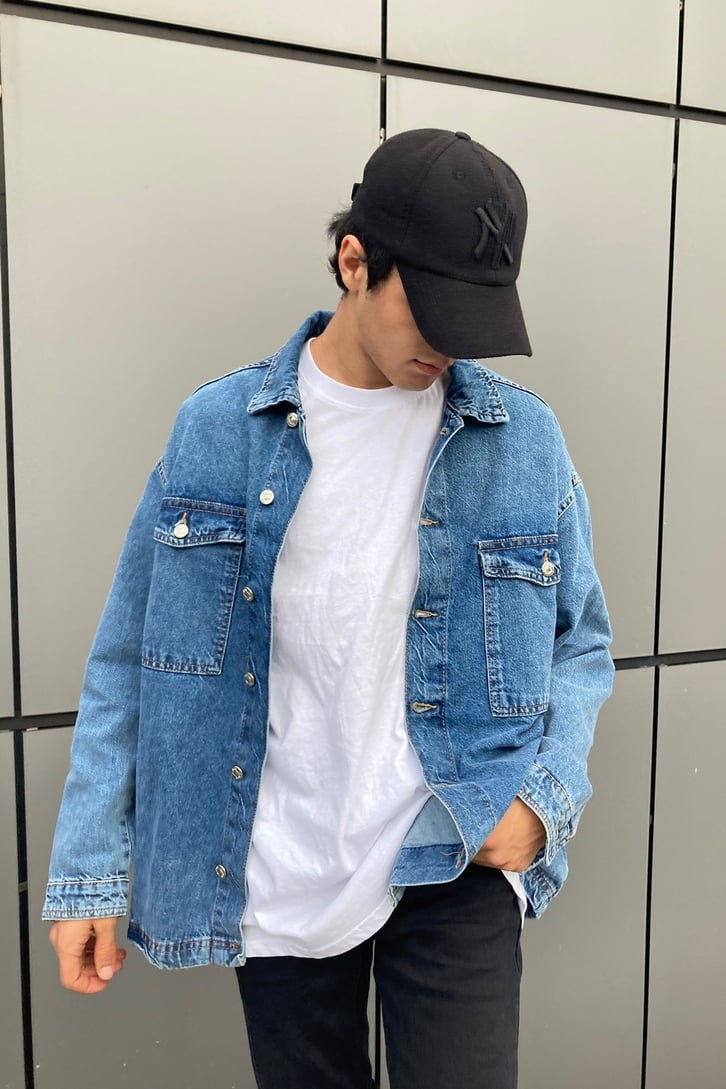 OVERSIZE DENIM JACKET SHIRT