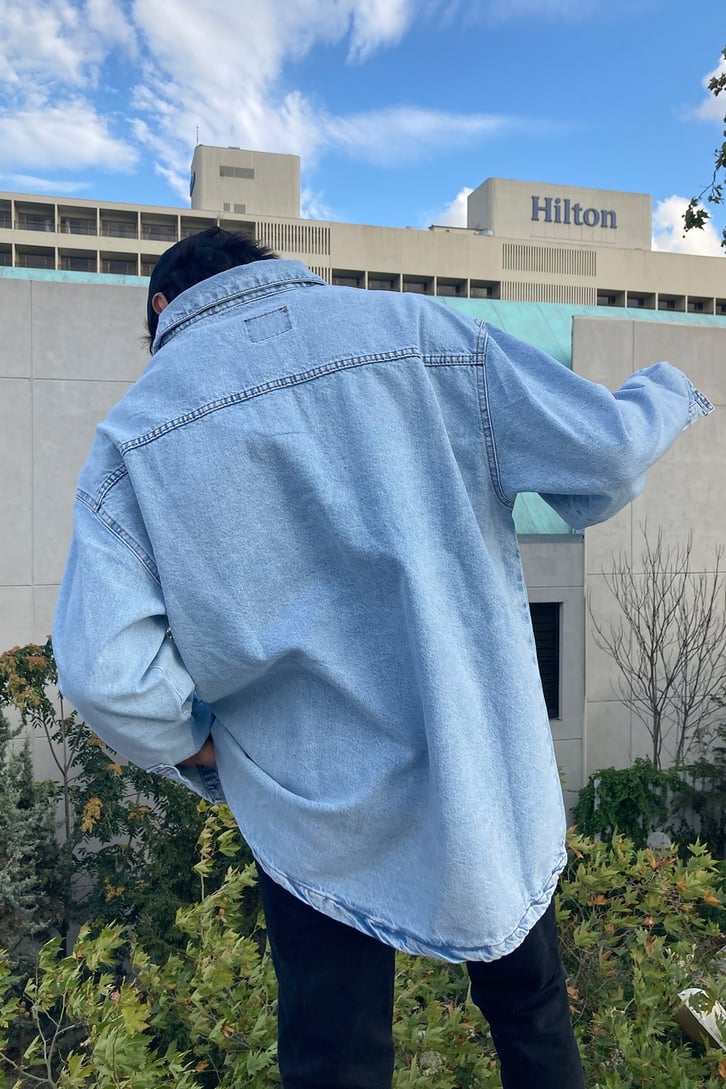 OVERSIZE DENIM JACKET SHIRT