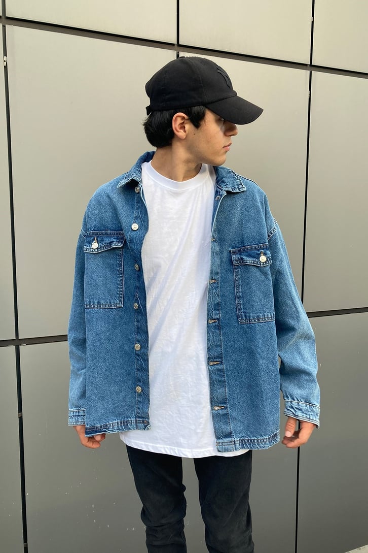 OVERSIZE DENIM JACKET SHIRT