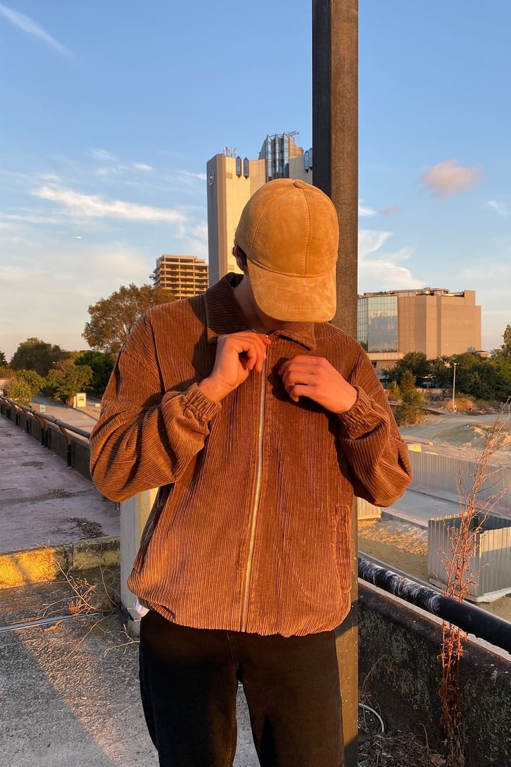 OVERSIZE KADİFE VİNTAGE CEKET