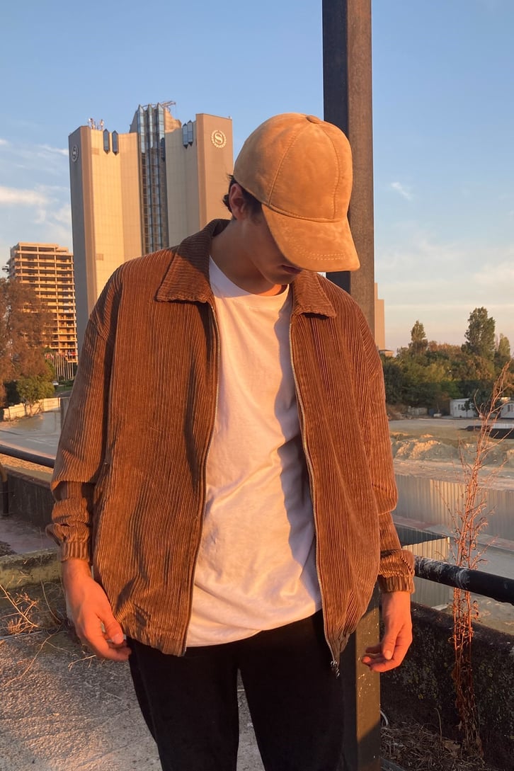 OVERSIZE KADİFE VİNTAGE CEKET