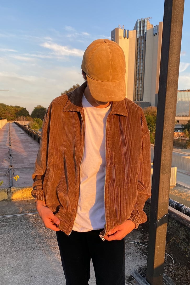 OVERSIZE KADİFE VİNTAGE CEKET