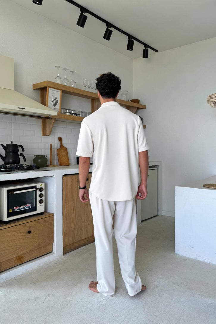 Oversize Kısa Kol Gömlek