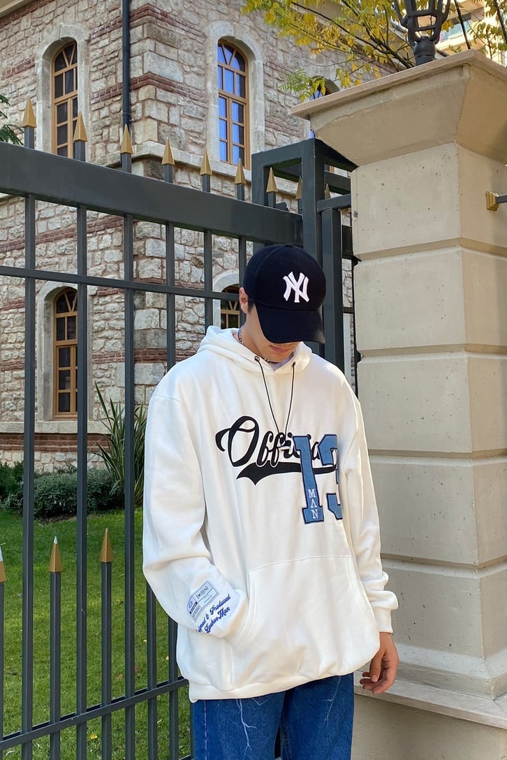 OVERSIZE KOLEJ STİLİ HOODIE