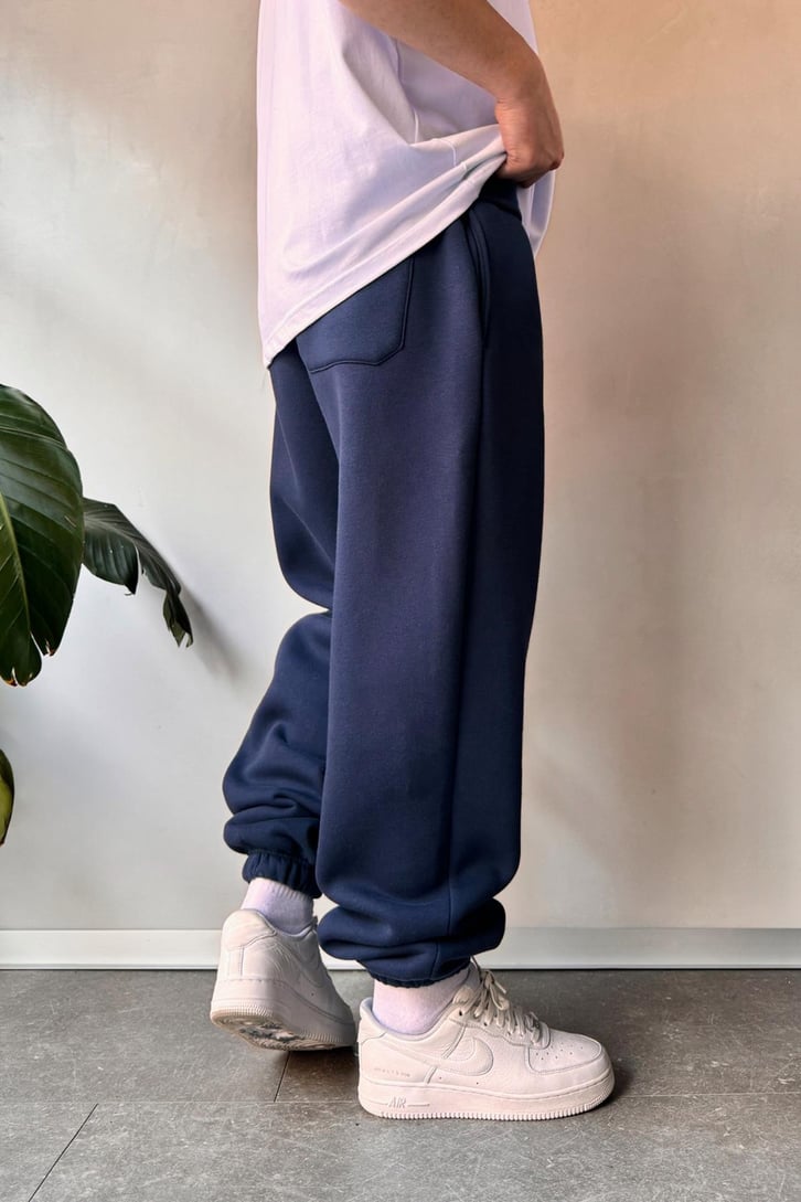Oversize Lacivert Jogger Eşofman Altı