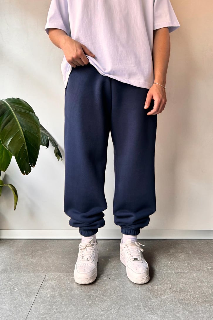 Oversize Lacivert Jogger Eşofman Altı