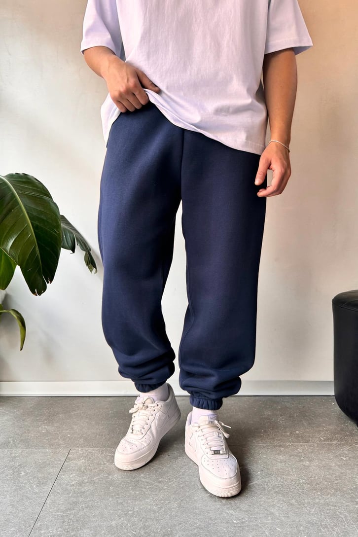 Oversize Lacivert Jogger Eşofman Altı