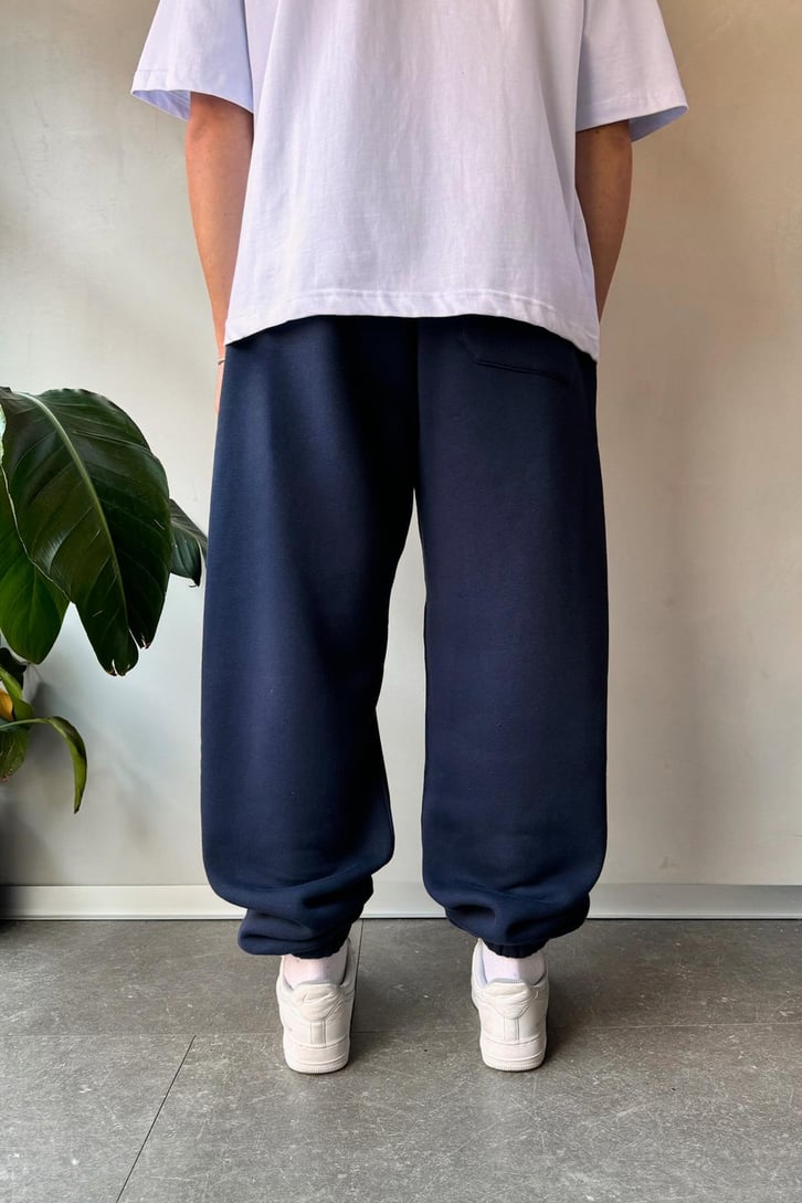 Oversize Lacivert Jogger Eşofman Altı
