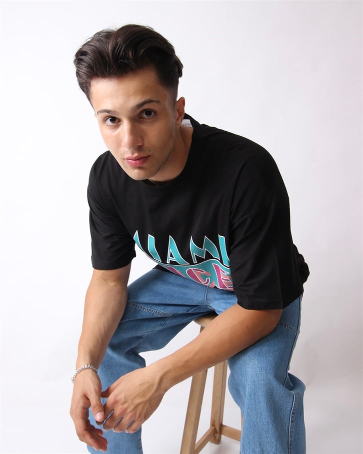 OVERSIZE MIAMI BASKILI TSHIRT