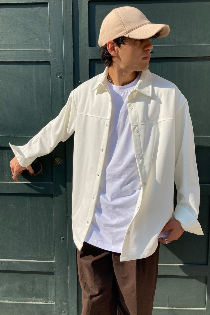 Oversize Off White Premium Shirt